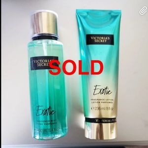 * SOLD * Victoria secret body spray and lotion